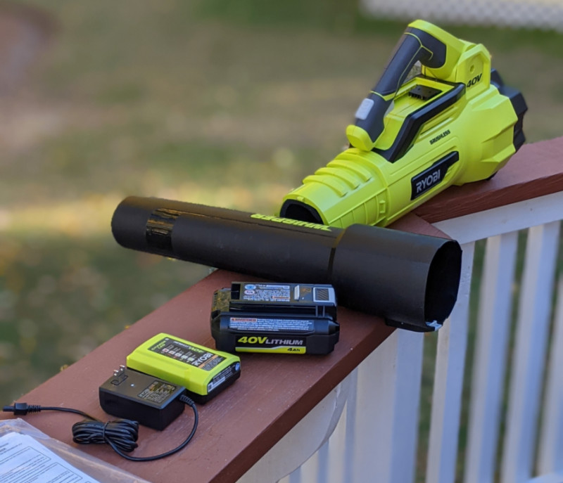 Ryobi 40 Volt Cordless Jet Fan Leaf Blower review Your yard