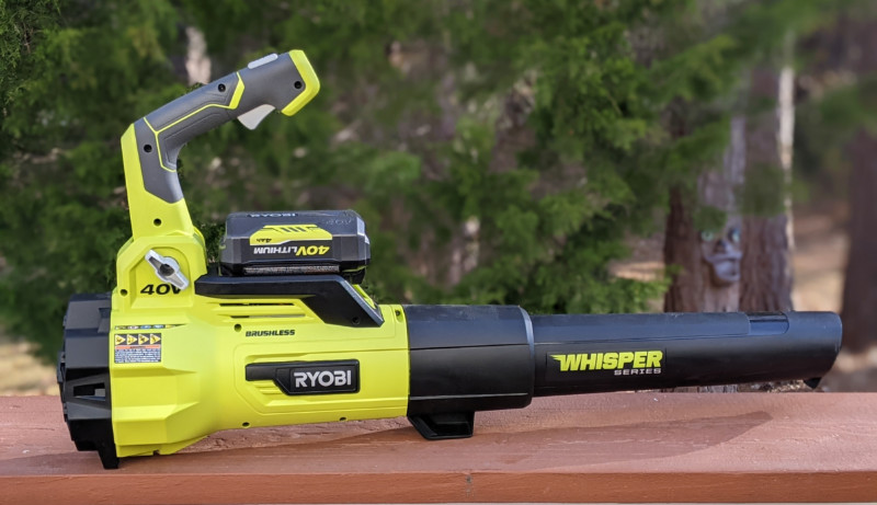 Ryobi 40V 110 MPH 525 CFM Cordless Battery Variable-Speed Jet Fan Leaf Blower with (2) 4.0 Ah Batteries and (1) Chargers