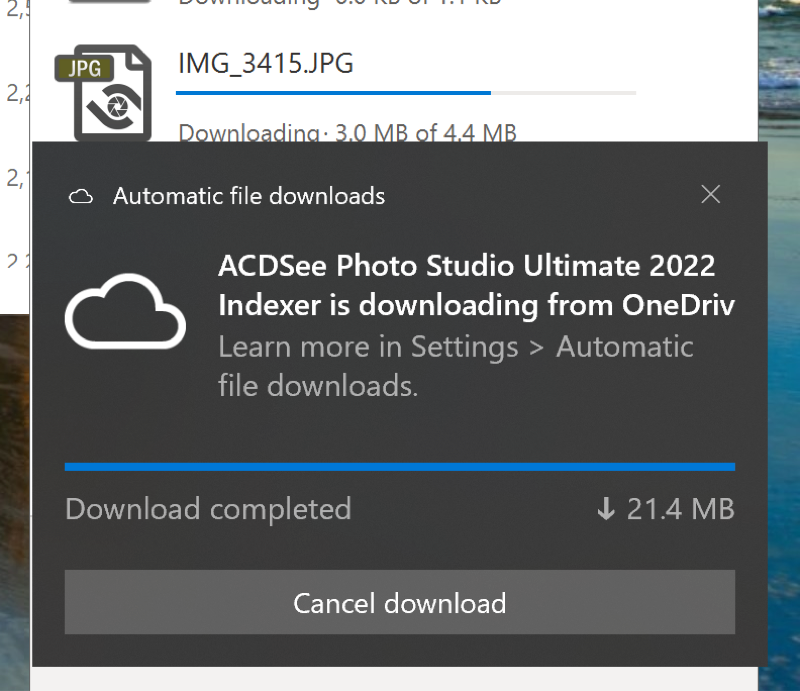 acdsee 17 message center disable