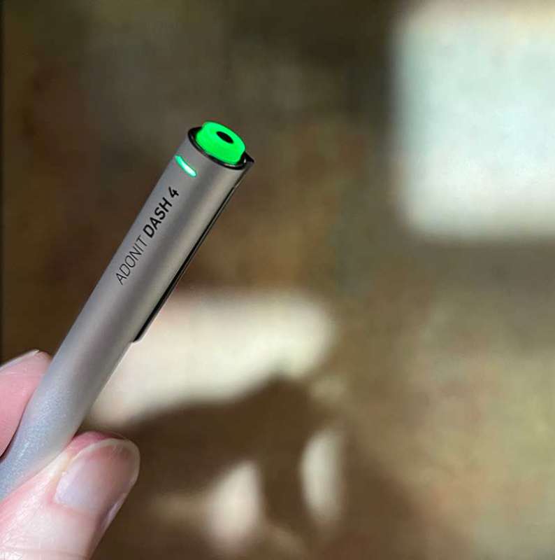 Adonit Jot Dash 4 – Pennino Stylus Nero Per Tablet E Touchscreen, Preciso E Leggero