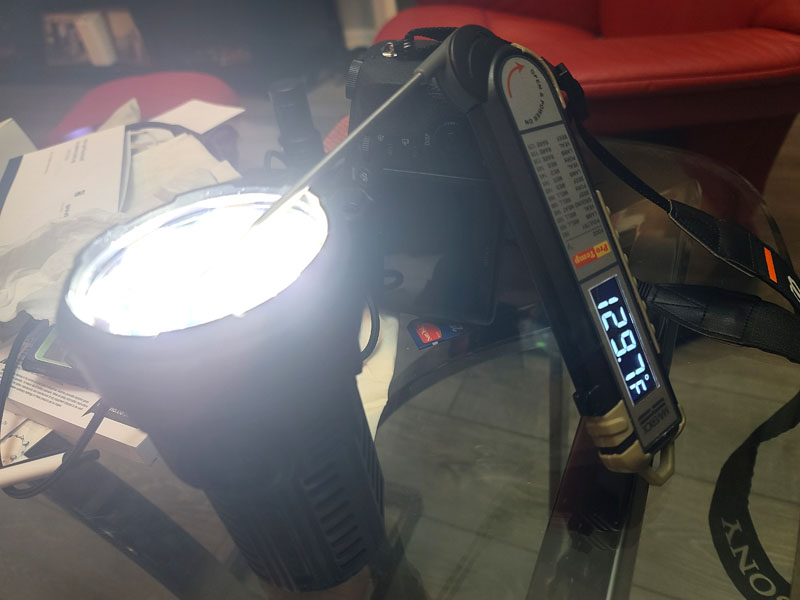 Lampe de poche LED Imalent RS50 avec 20 000 lumens, portée 1 160 mètres, y  compris 3x 21700 batteries Li-Ion