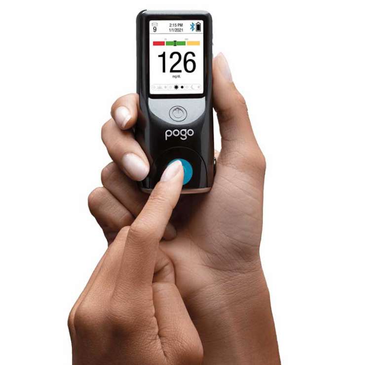 POGO Automatic Is An All In One Blood Glucose Meter For Simplified   Pogo Glucose Meter 1 768x740 