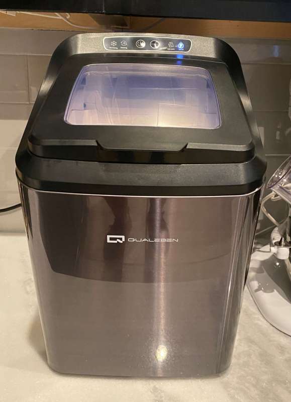 Qualeben Nugget Ice Maker Review, Countertop Nugget Ice Maker Without Water Line