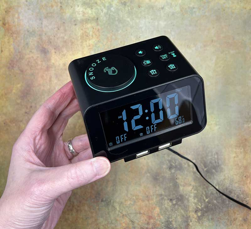 uscce digital alarm clock radio