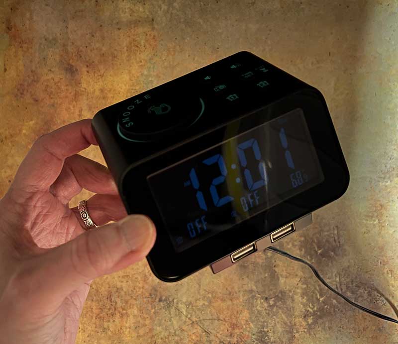 uscce digital alarm clock radio