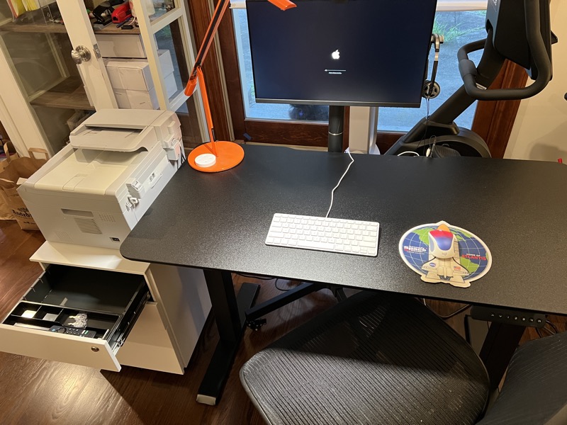 Standing desk store cabinet