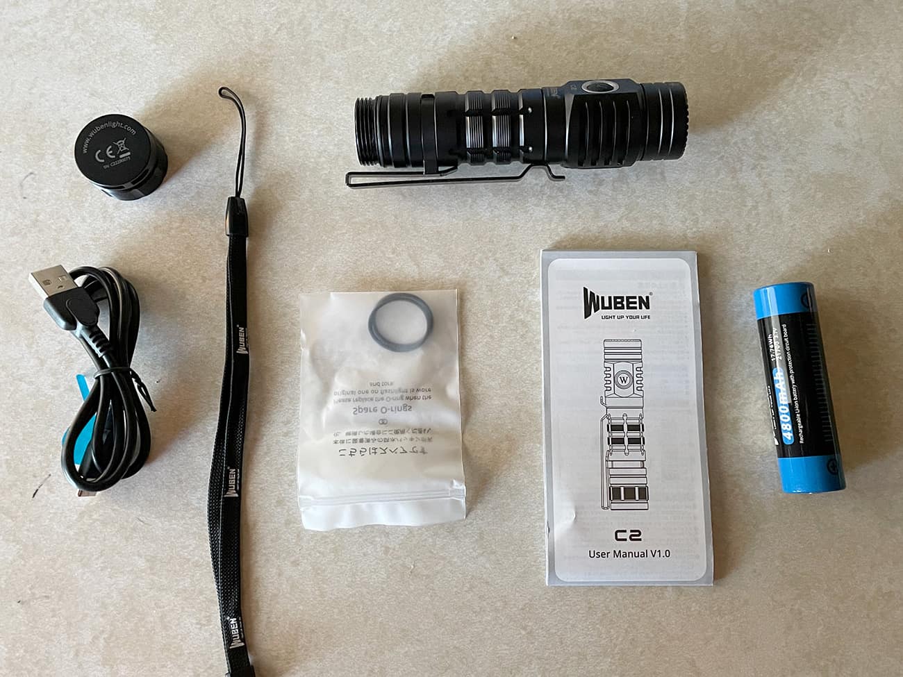 Wuben C2 Power Bank LED Flashlight Review 