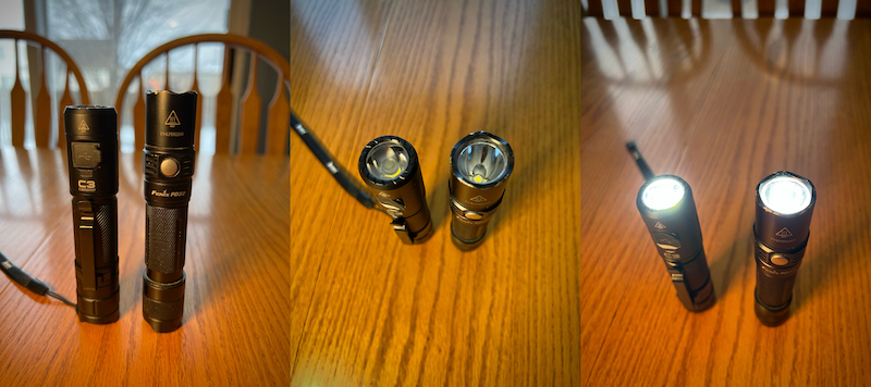 Left: Wuben C3, Right: Fenix PD32