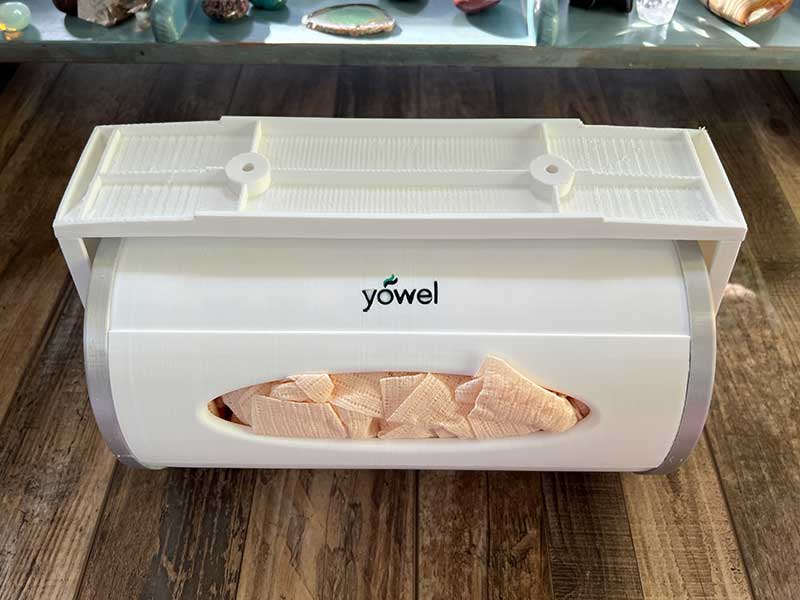 YOWEL Countertop Reusable Towel Dispenser | Includes 40-Eco Friendly  Reusable Towels, 1-Mesh Bag, 2-Hooks