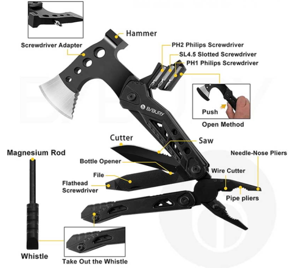 Combar is an multi-tool axe for your outdoor adventures - The Gadgeteer