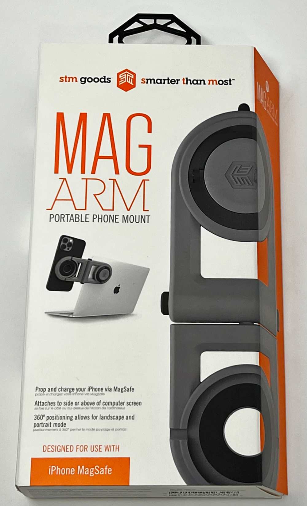 STM MagArm – MagSafe Accessory - Mount iPhone on Laptop or Monitor – Adjust  iPhone to Optimal Viewing Angle – Use with or Without The Apple