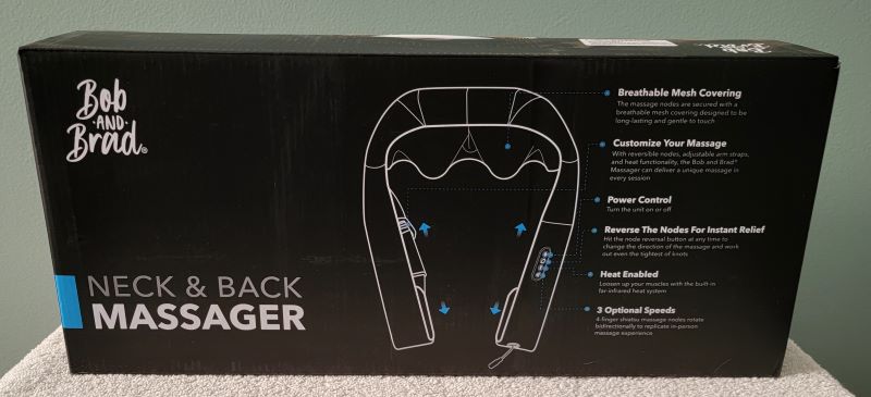 BOB AND BRAD Neck and Shoulder Massager with Heat, Cordless