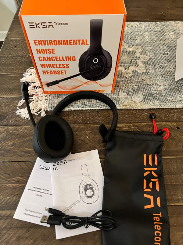 EKSA Noise Canceling Trucker Bluetooth Headset 4