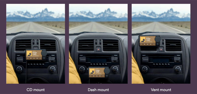 Spotify Car Thing mount options