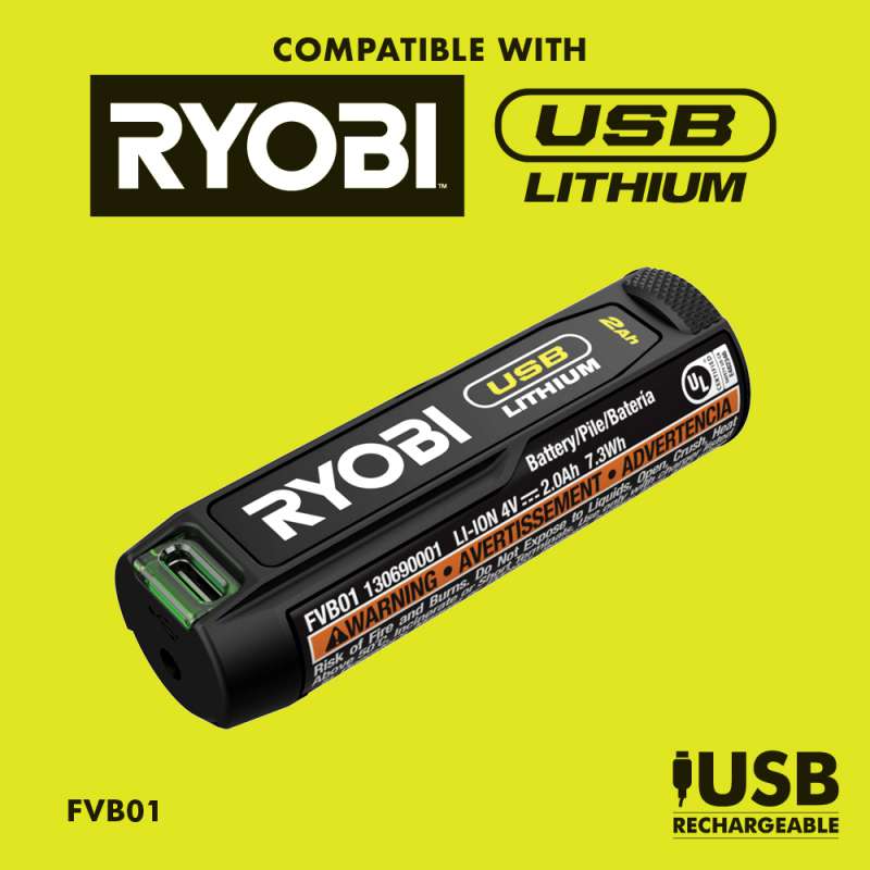USB LITHIUM POWER SCRUBBER KIT - RYOBI Tools