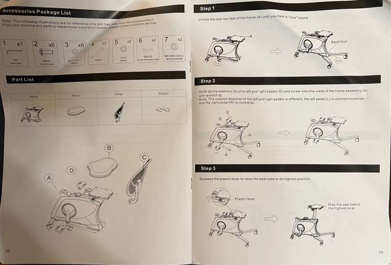 diagram of assembly instructions