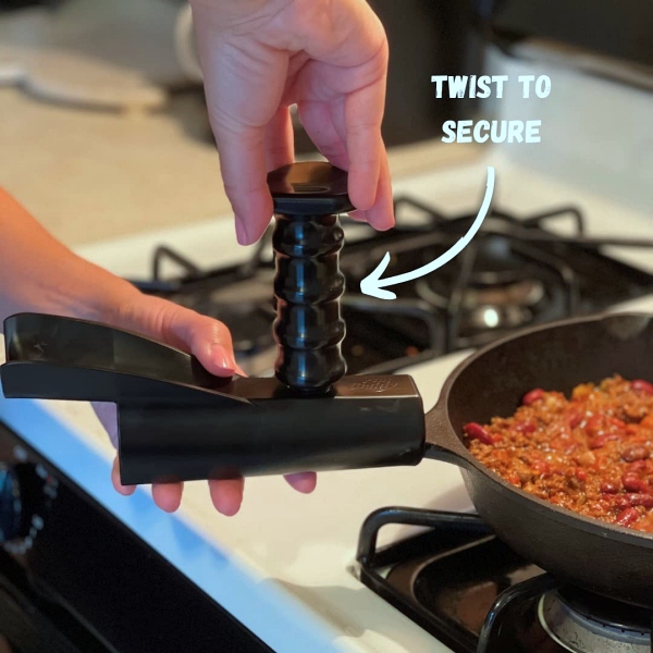 The Pan Buddy helps you to GET A GRIP on heavy pans - The Gadgeteer