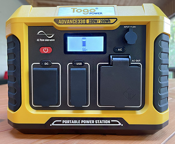 Togo Power Advance 350 Portable Power Energy 120 Volt 330 Watt Outlets And  USB, 1 Piece - City Market