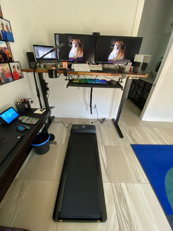 WalkingPad A1 Pro foldable under desk treadmill review - walking while I  work! - The Gadgeteer