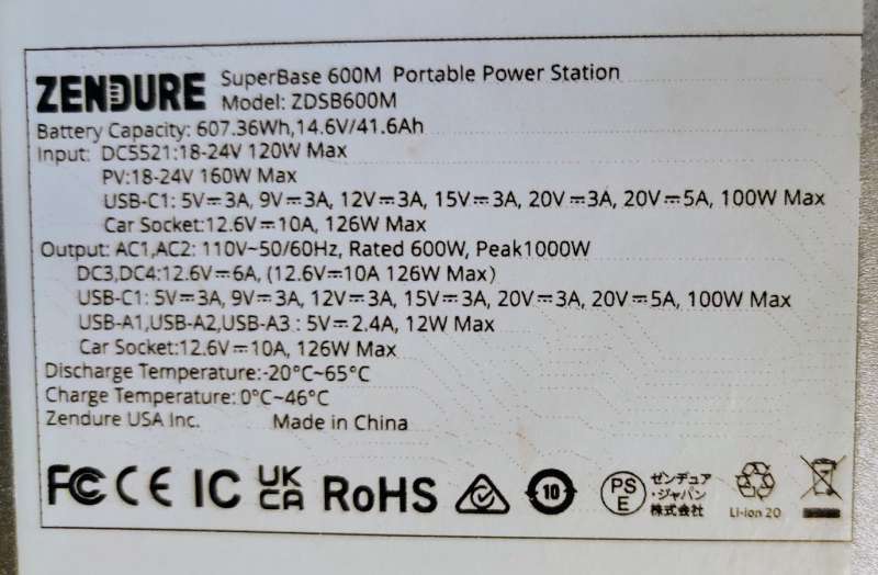 Zendure SuperBase 600M 607Wh / 600W Portable Power Station + Choose Your  Custom Bundle | Complete Solar Generator Kit