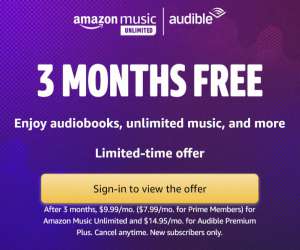 amazon music unlimited audible 3 month trial