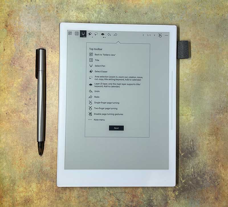 digital notepad