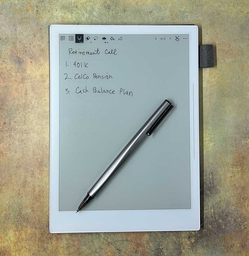 Supernote A5 X digital notebook review Distractionfree notepad The