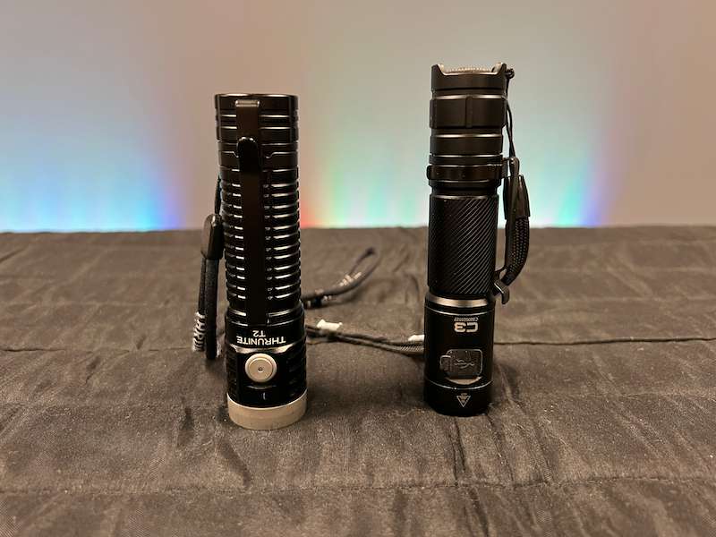 ThruNite T2 (left) vs. Wuben C3 (right)