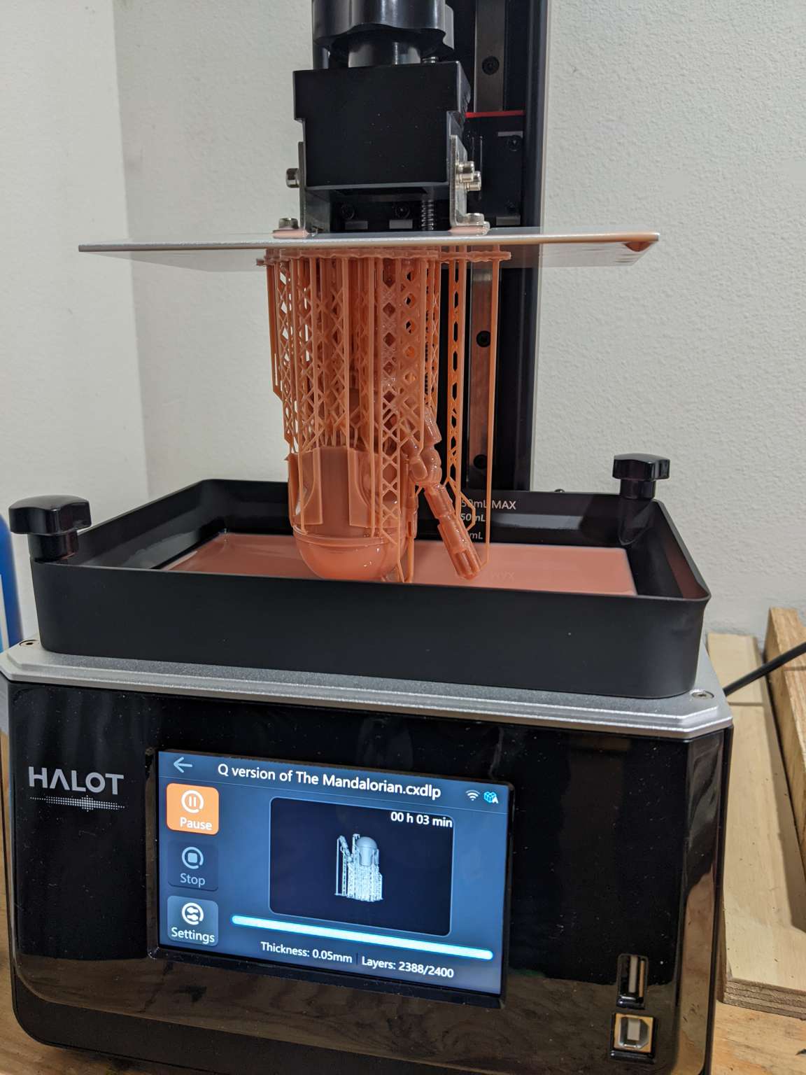 Creality Halot One Plus 3D resin printer review WiFi is the way The