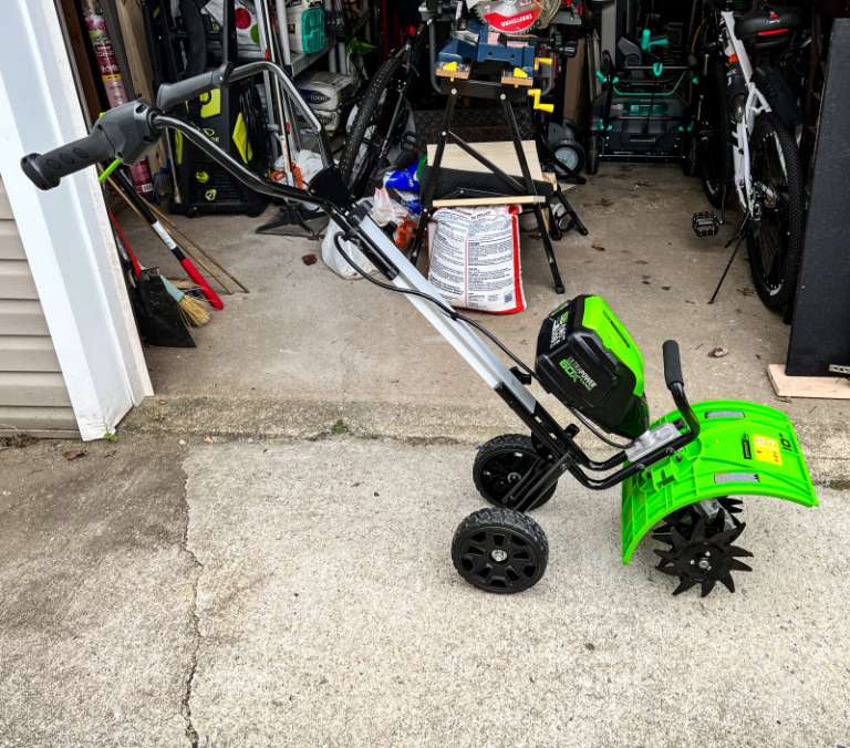 Greenworks PRO 60V 10" Brushless Cultivator / Tiller review The Gadgeteer