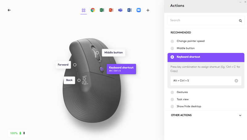 Logitech Lift Vertical Ergonomic Mouse Ergonomisk mus Optisk Ergonomisk  Ganmmalrosa