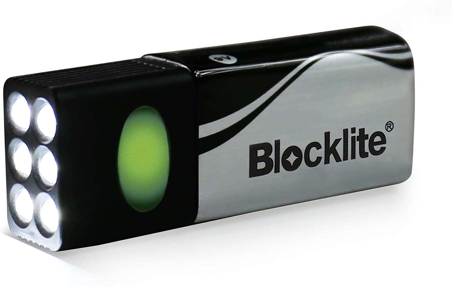 Blocklite 6 LED Mini Flashlight with Heavy Duty 9 volt battery 