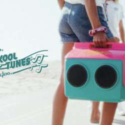 A cooler for jamming on the beach!