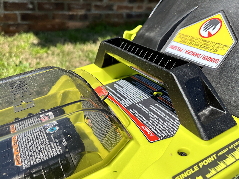 GeekDad Review: Ryobi 18V One+ Battery-Powered 16-Inch Lawnmower - GeekDad