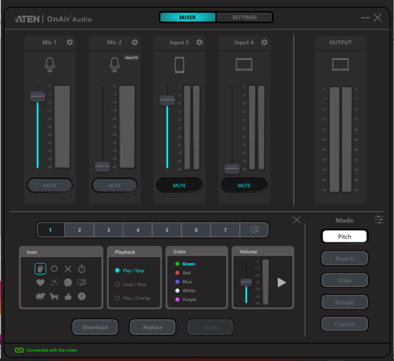 Podcast AI Audio Mixer, MicLIVE™ 6-CH - UC8000, ATEN Capture