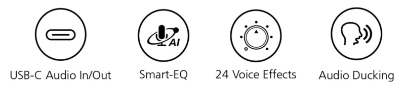 Podcast AI Audio Mixer, MicLIVE™ 6-CH - UC8000, ATEN Capture