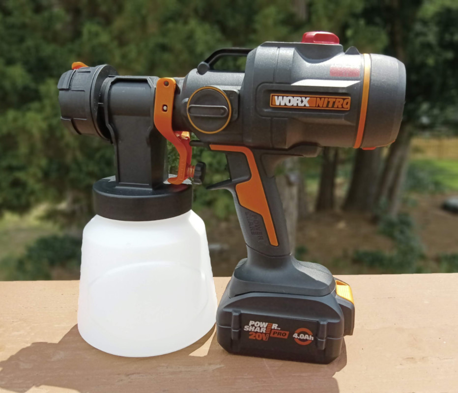 Worx Nitro 20V Cordless Paint Sprayer review - Drop that brush and step  away from the paint can! - The Gadgeteer