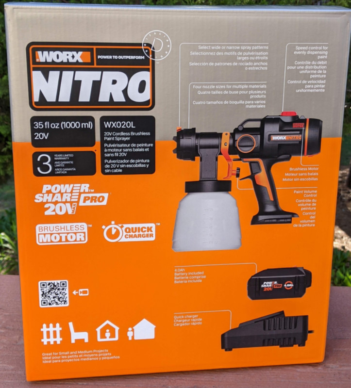 Worx Nitro 20V Cordless Paint Sprayer review Drop that brush and