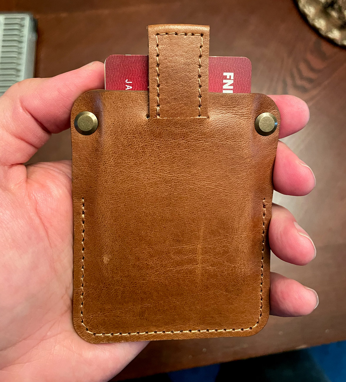 Making a Leather AirTag Wallet 