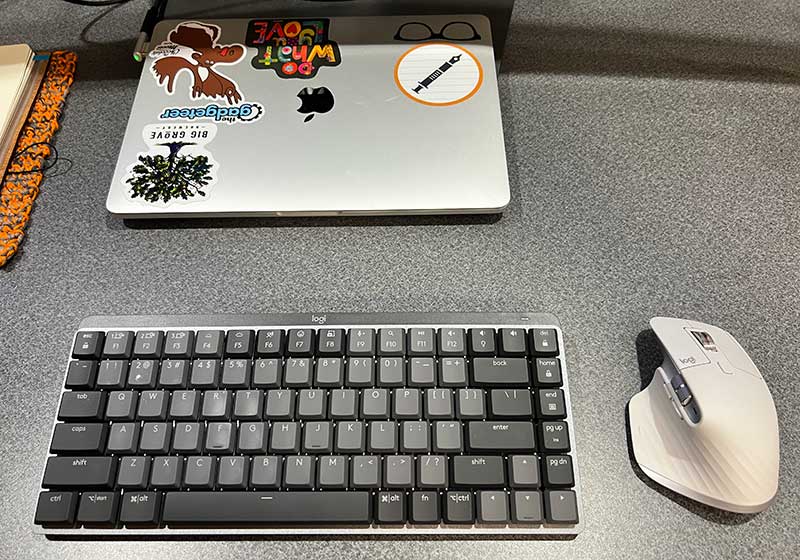 Logitech MX Mechanical Mini keyboard and Logitech MX Master 3S