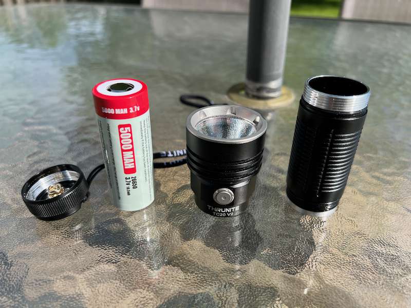 ThruNite TC20 V2 disassembled