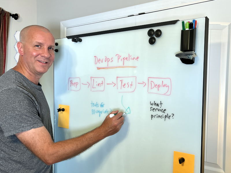 teacher writing on whiteboard