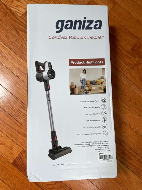 Ganiza V20 Vacuum 01 box