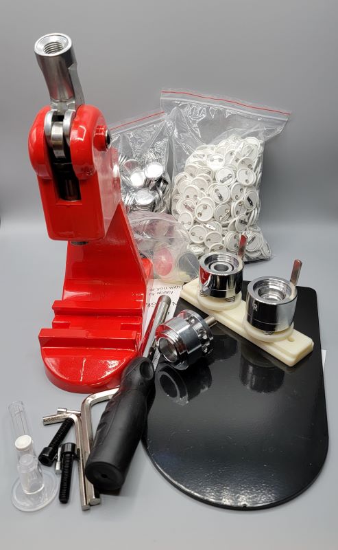 VEVOR Button Maker Machine 1inch/25mm Button Badge Maker 500 Button  Parts+Circle Cutter 