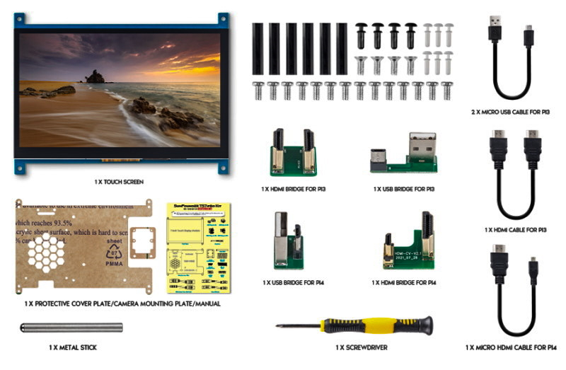 SunFounder Raspberry Pi Screen 8