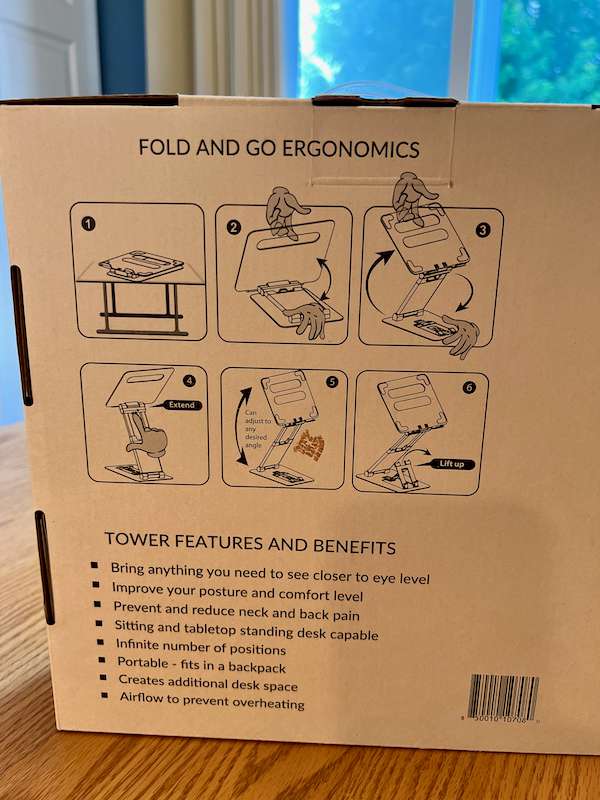 The only instructions needed for the stand are printed on the bottom of the box