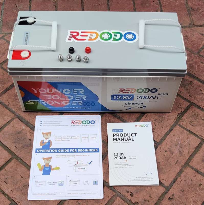 Redodo 12.8V 200Ah LiFePO4 battery Grade A cells