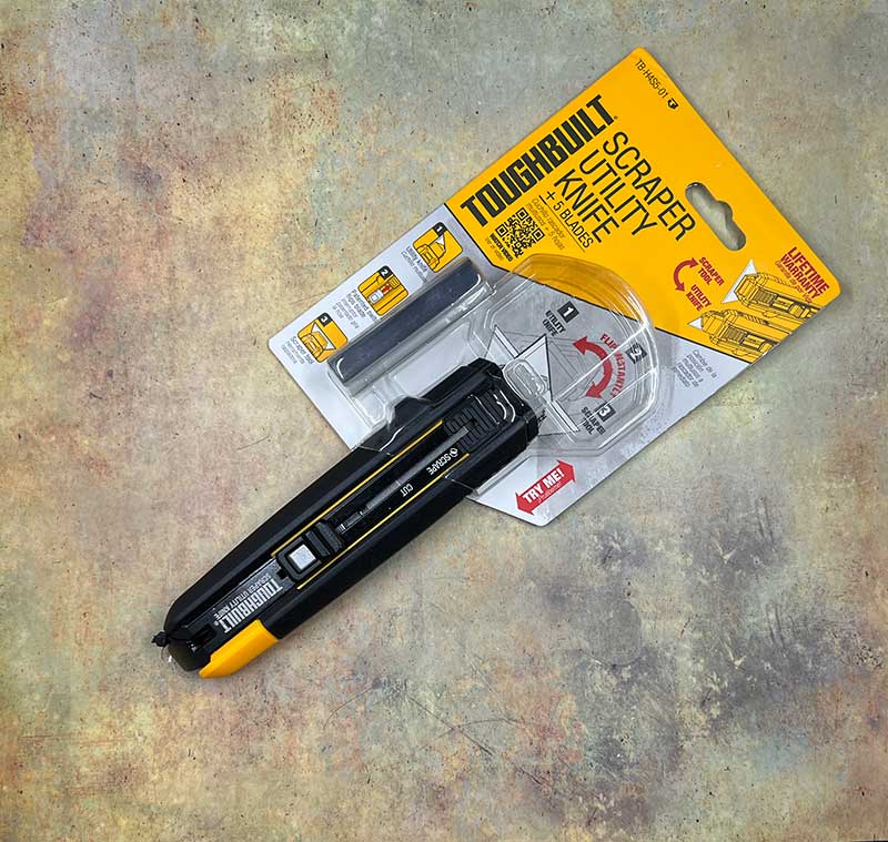 ToughBuilt - Scraper Utility Knife + 5 Blades - (TB-H4S5-01)