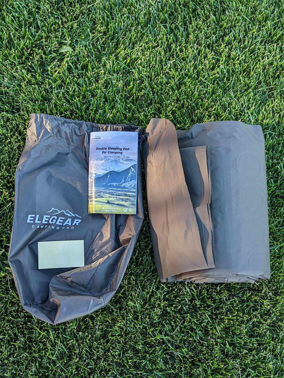 Elegear 4 in Inflatable Double Sleep Pad review great for camping and