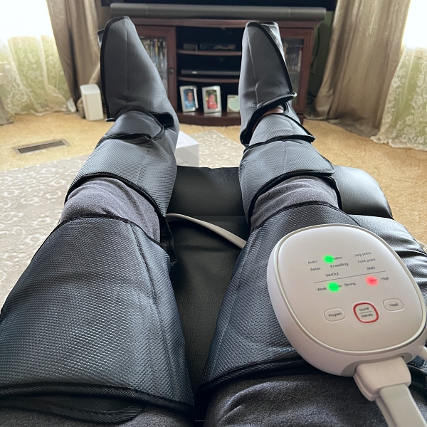 FitRx Recover Max Air Compression Leg & Foot Massager w/Heat